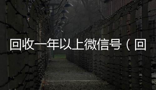 回收一年以上微信24小时全天收购vx号（回收一年以上微信号干嘛）